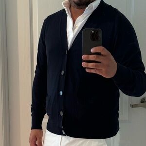 Super Fine Merino Wool Cardigan by Brooks Brothers